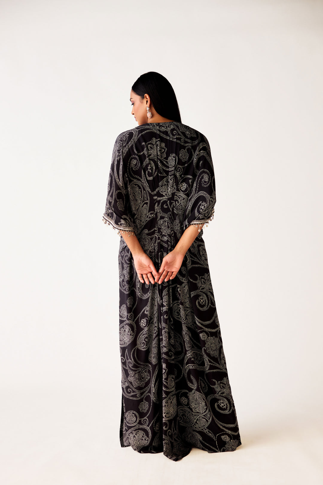 Midnight Black Kaftan | Basanti Kapde Aur Koffee
