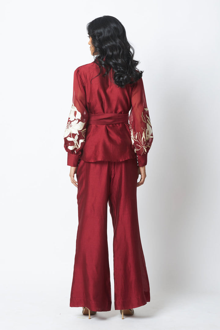 BW Reva - Blazer Wrap Top & Wide-Leg Pant |MADDER MUCH