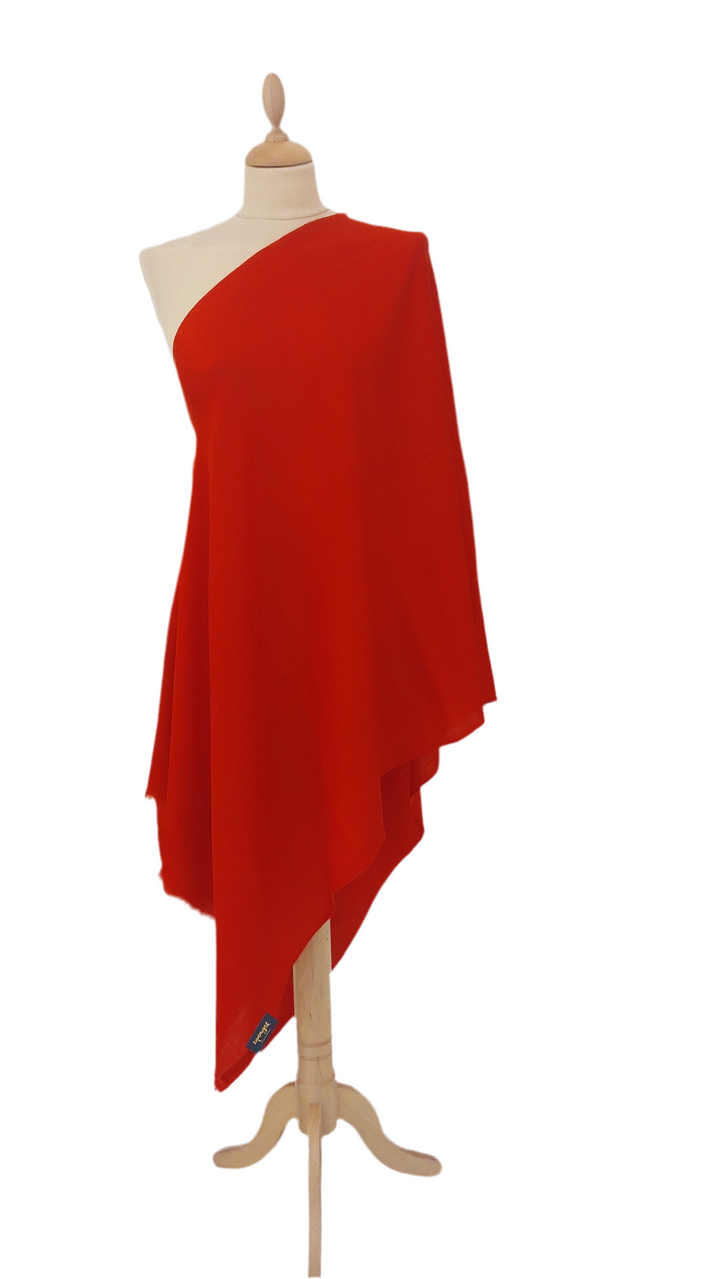 Rania Brick Red  Plain Pashmina Scarves