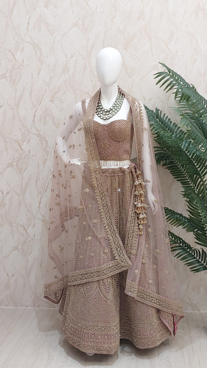 Shagun Pink with Gold Lehenga | Inaayat by Divya Taimni