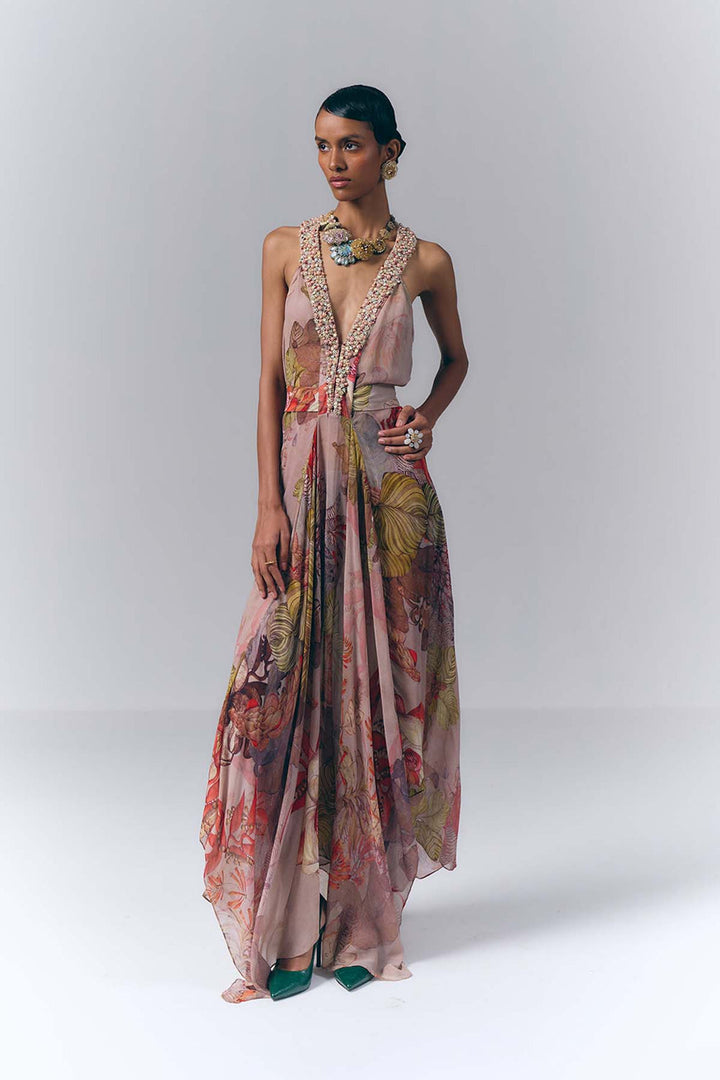Floral Mirage Dress|VARUN BAHL