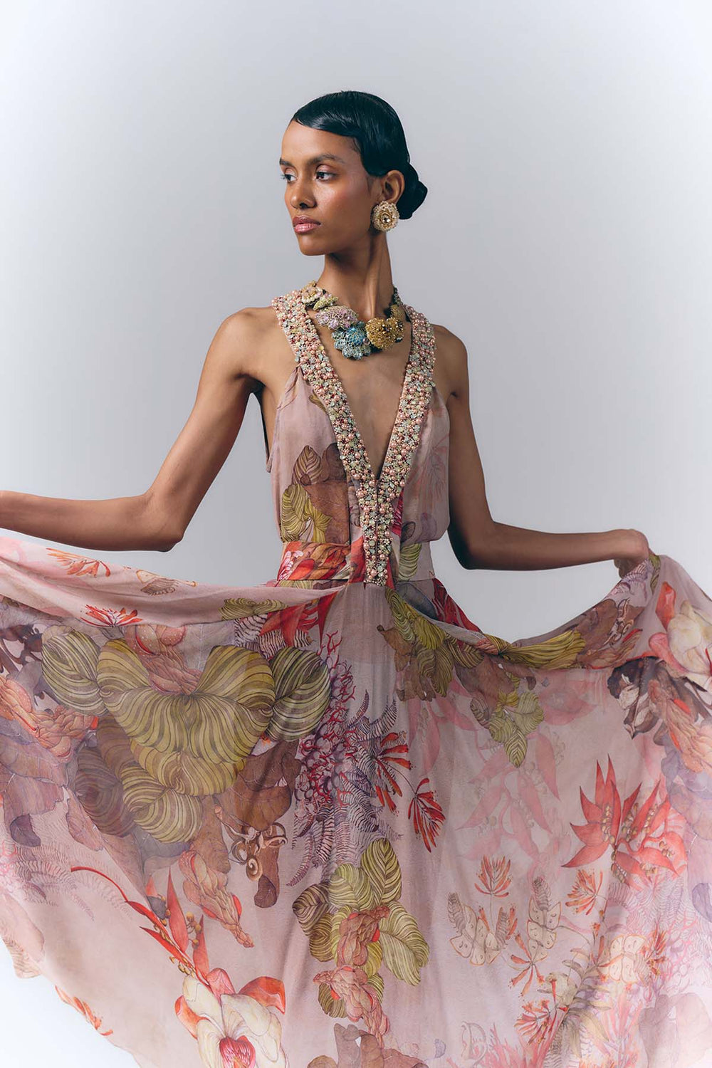 Floral Mirage Dress|VARUN BAHL