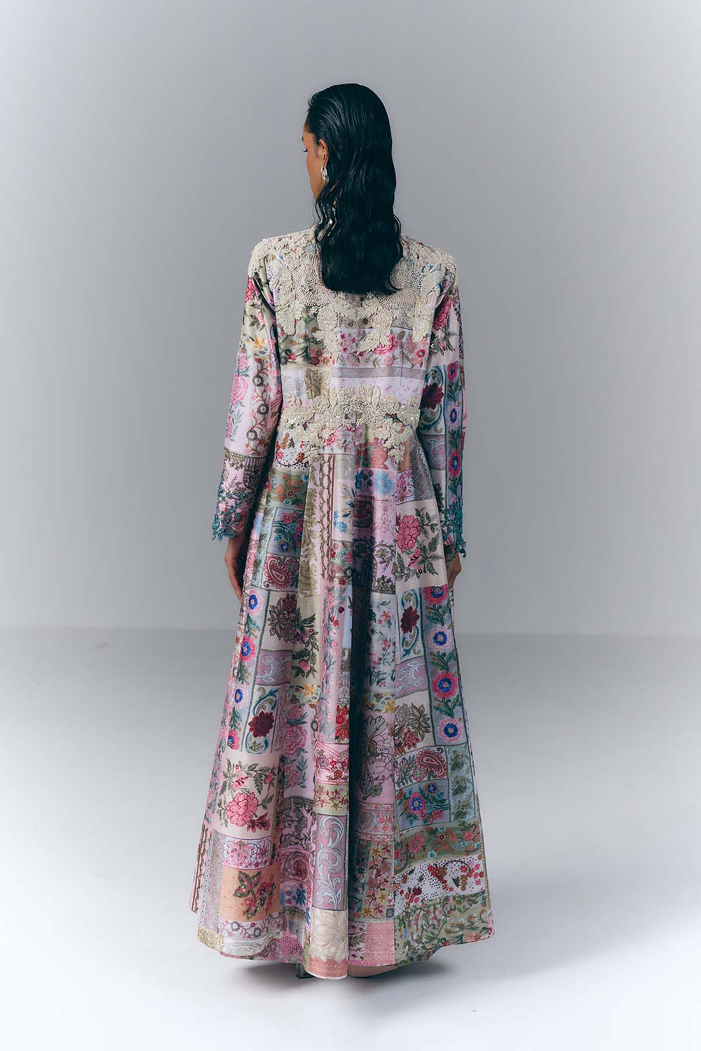 Patchwork Embellished Jacket Set|VARUN BAHL