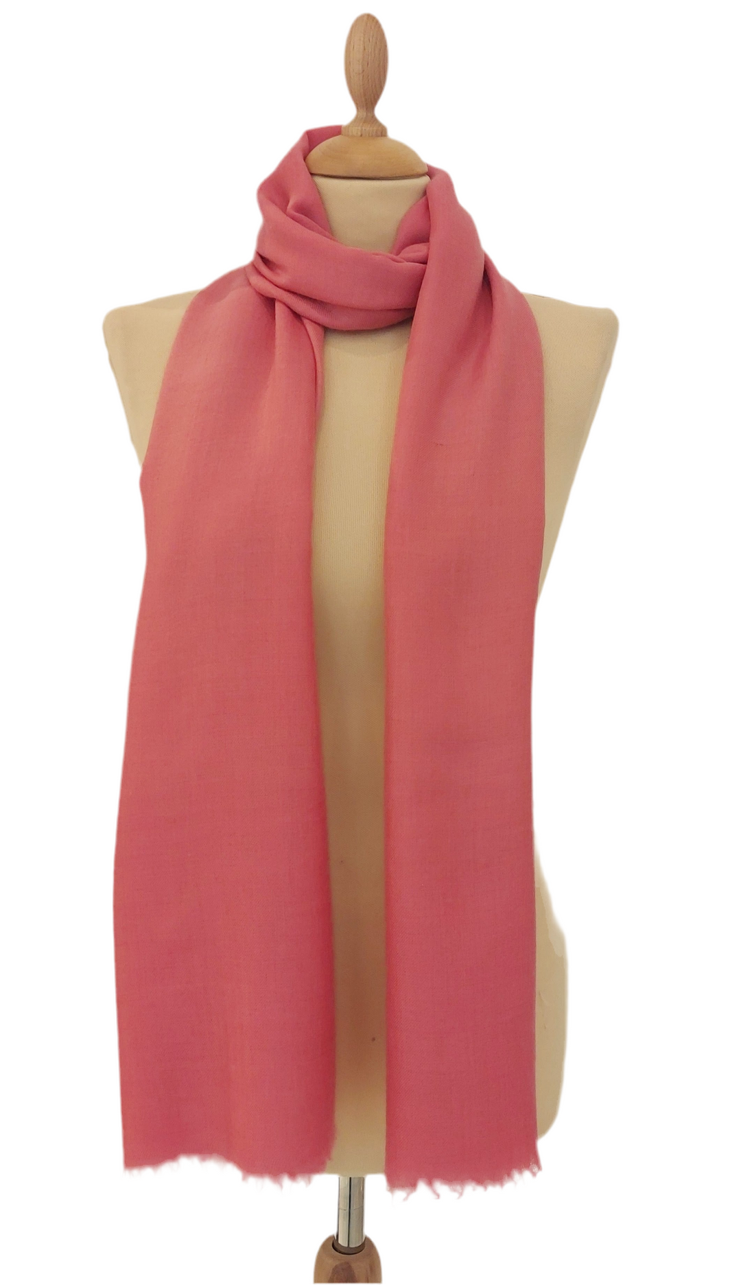 Rania Rose Pink Plain Pashmina Scarves