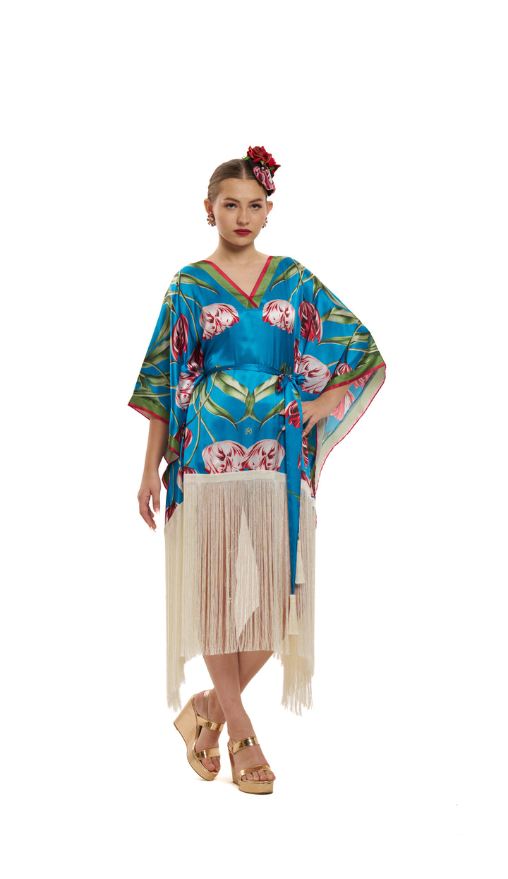 Cerulean Garden Kimono Set | Pria Kataria Puri