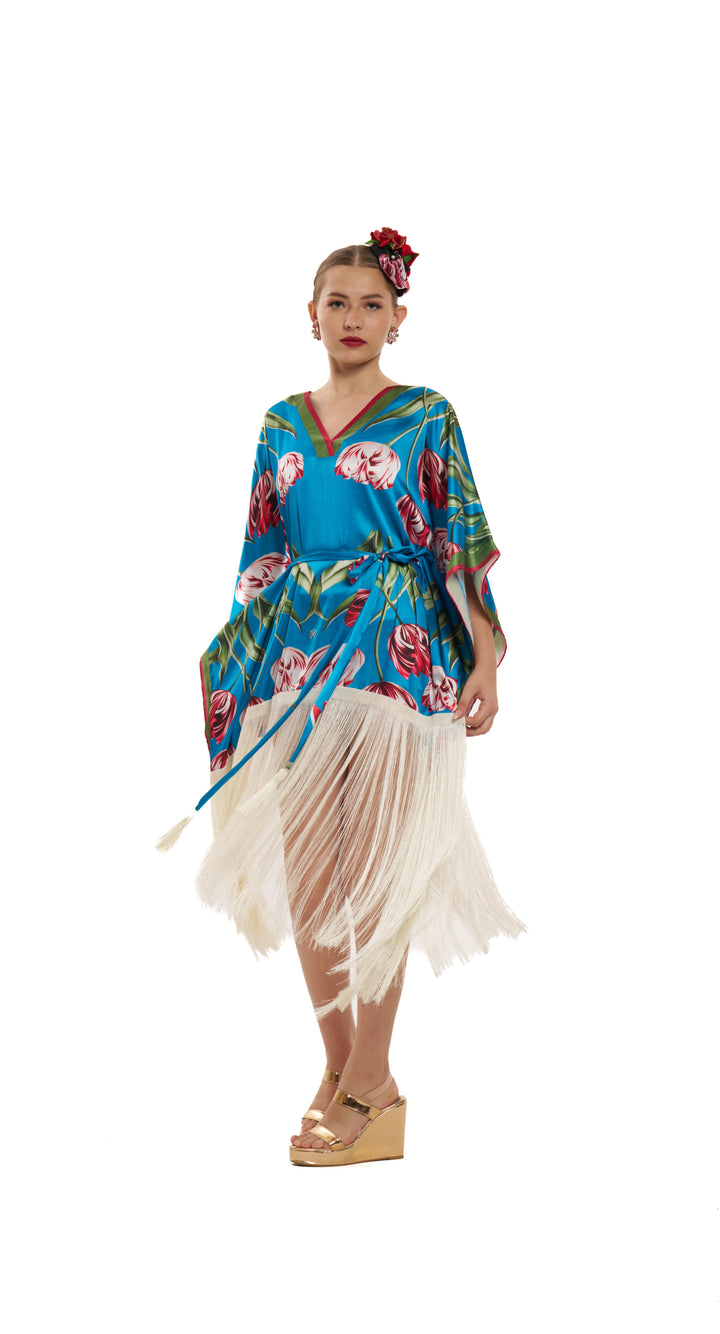 Cerulean Garden Kimono Set | Pria Kataria Puri