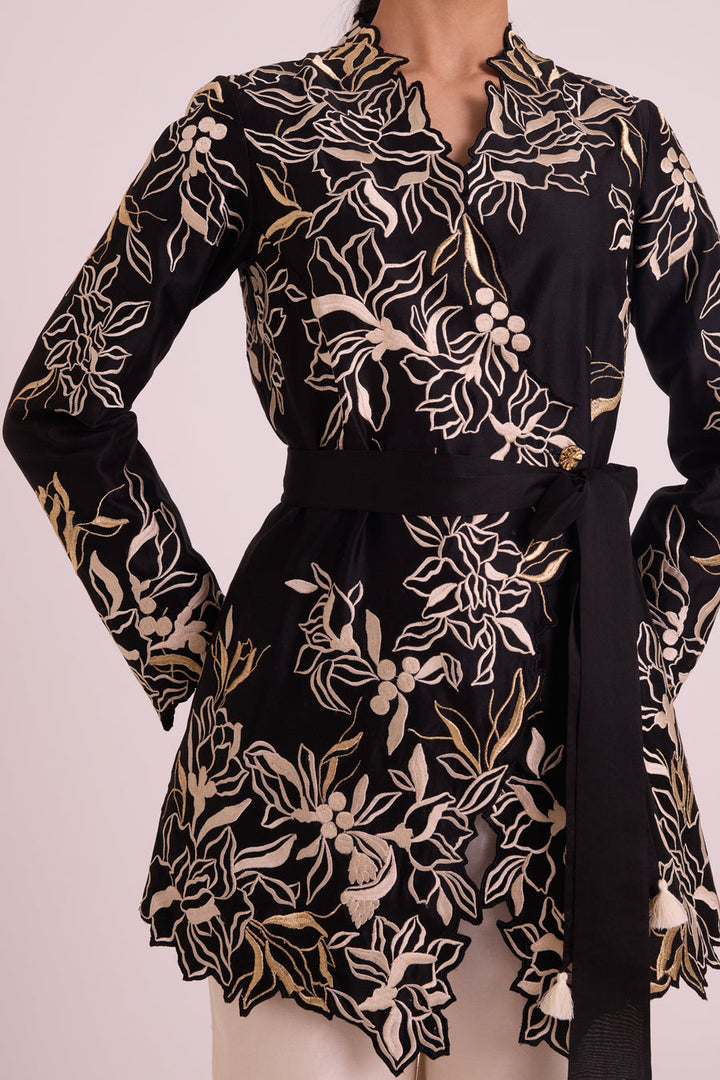 Farah - Tendril Wrap Blazer & Cutwork Pants |MADDER MUCH