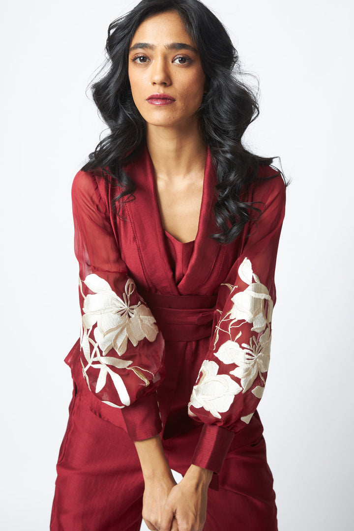 BW Reva - Blazer Wrap Top & Wide-Leg Pant |MADDER MUCH