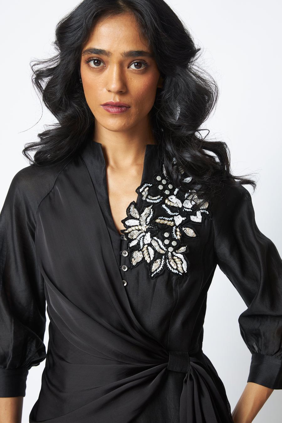 Louisa - Moonlit Broach Midi Dress |MADDER MUCH