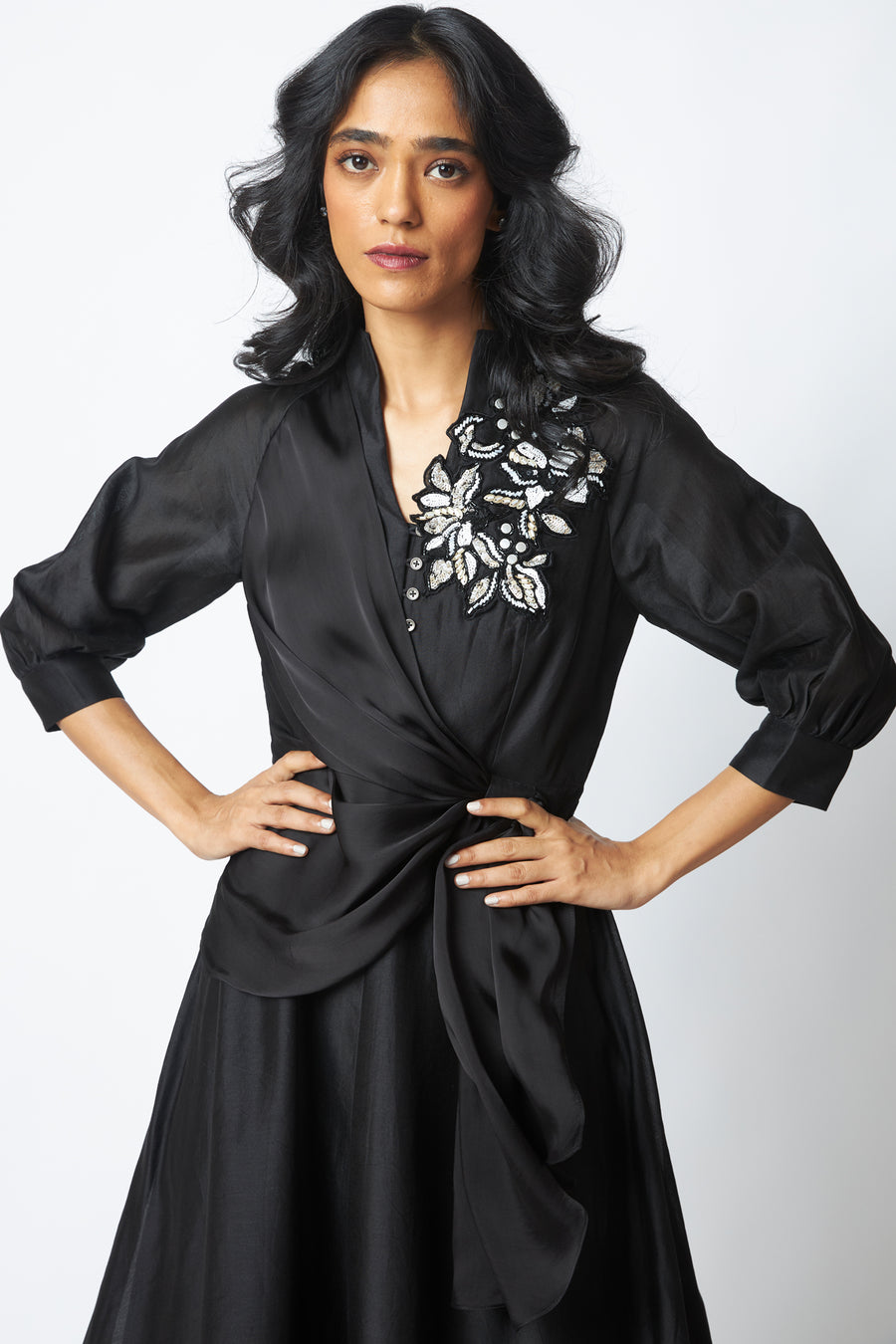 Louisa - Moonlit Broach Midi Dress |MADDER MUCH