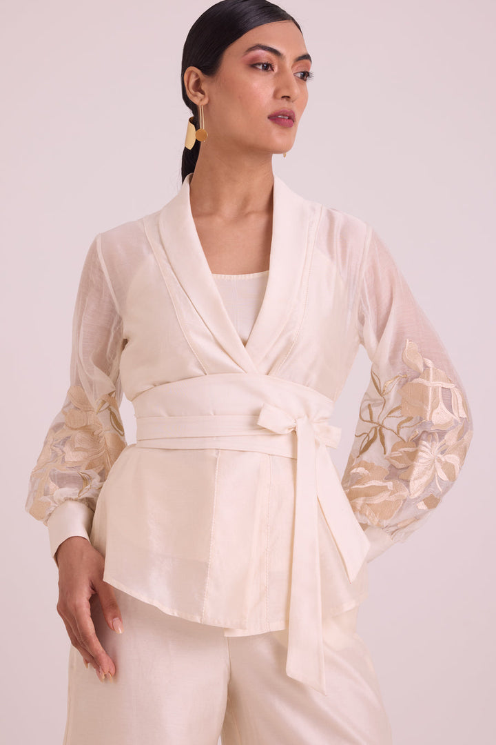 BW Reva - Blazer Wrap Top & Wide-Leg Pant |MADDER MUCH
