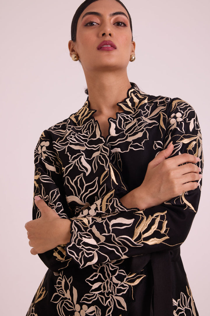 Farah - Tendril Wrap Blazer & Cutwork Pants |MADDER MUCH