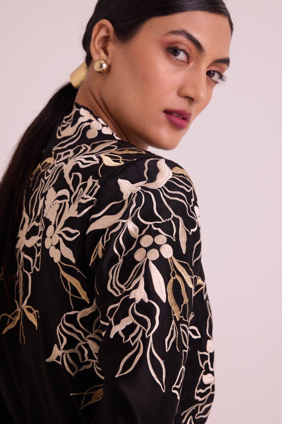 Farah - Tendril Wrap Blazer & Cutwork Pants |MADDER MUCH