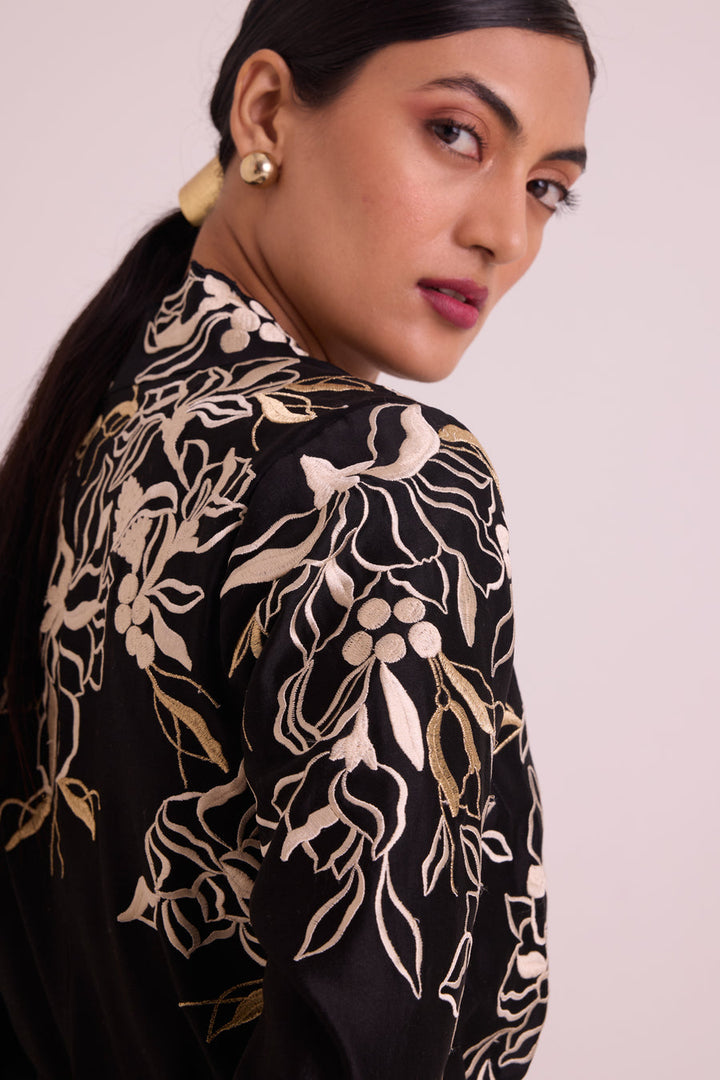 Farah - Tendril Wrap Blazer & Cutwork Pants |MADDER MUCH