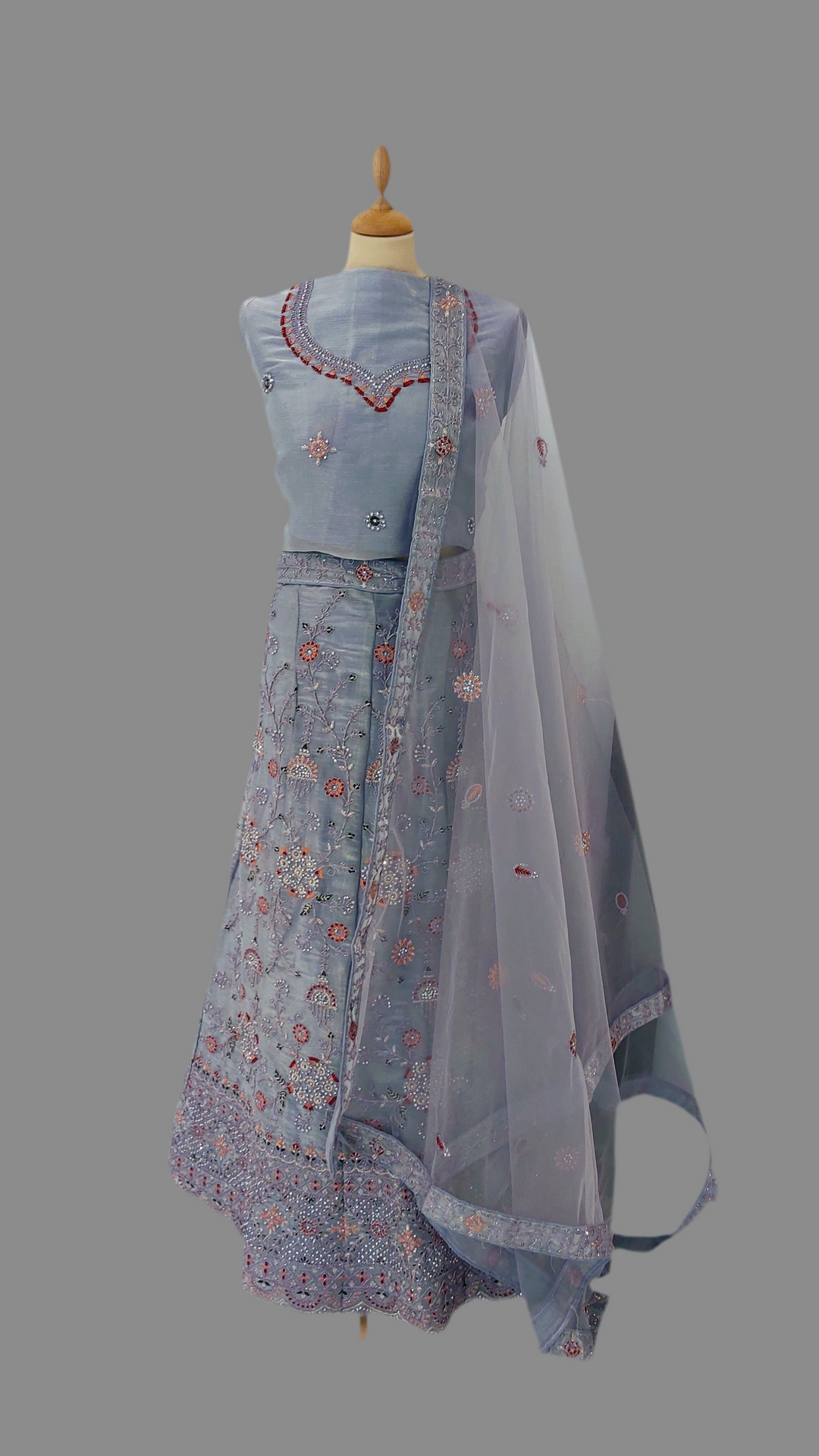 Amani Lavender Lehenga (Unstitched) | Inaayat by Divya Taimni