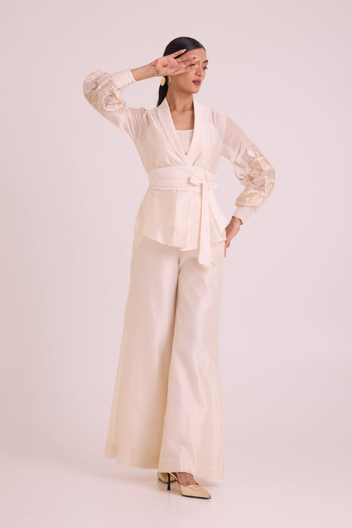 BW Reva - Blazer Wrap Top & Wide-Leg Pant |MADDER MUCH