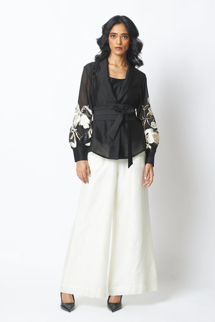 BW Reva - Blazer Wrap Top & Wide-Leg Pant |MADDER MUCH