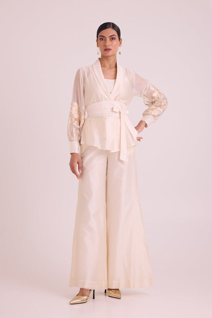 BW Reva - Blazer Wrap Top & Wide-Leg Pant |MADDER MUCH