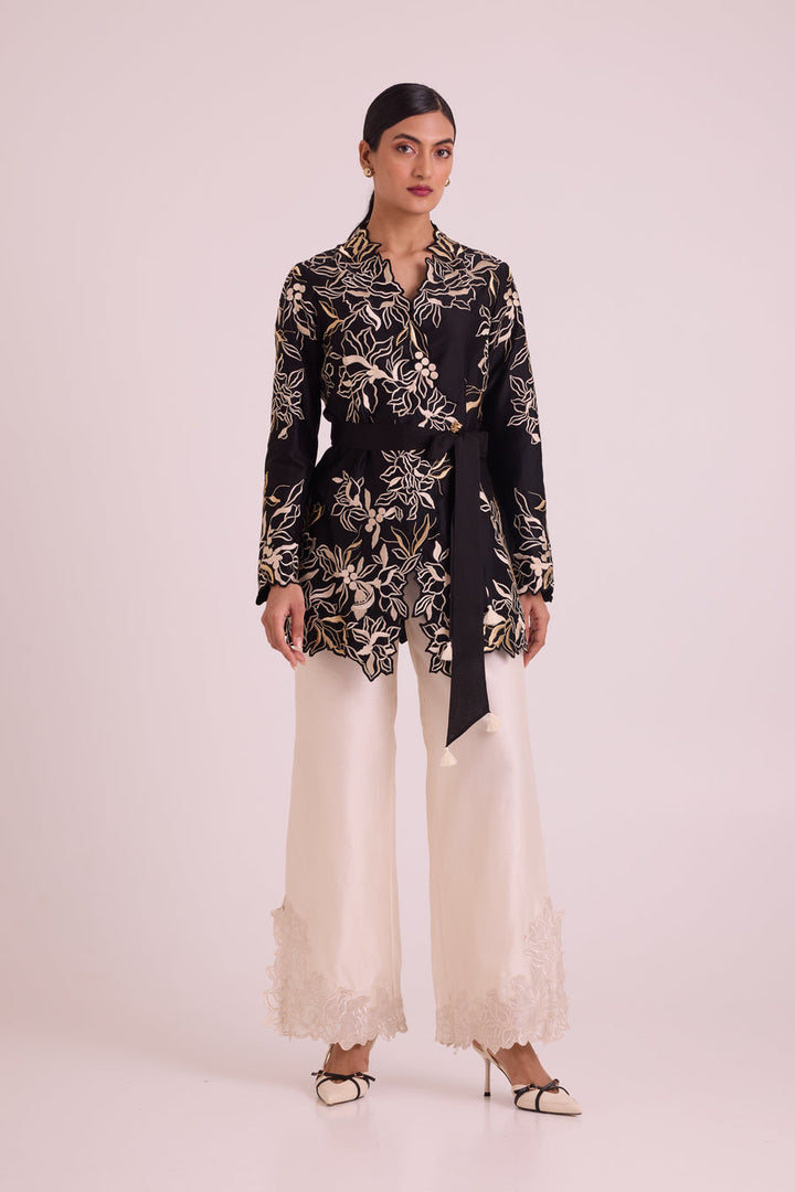 Farah - Tendril Wrap Blazer & Cutwork Pants |MADDER MUCH