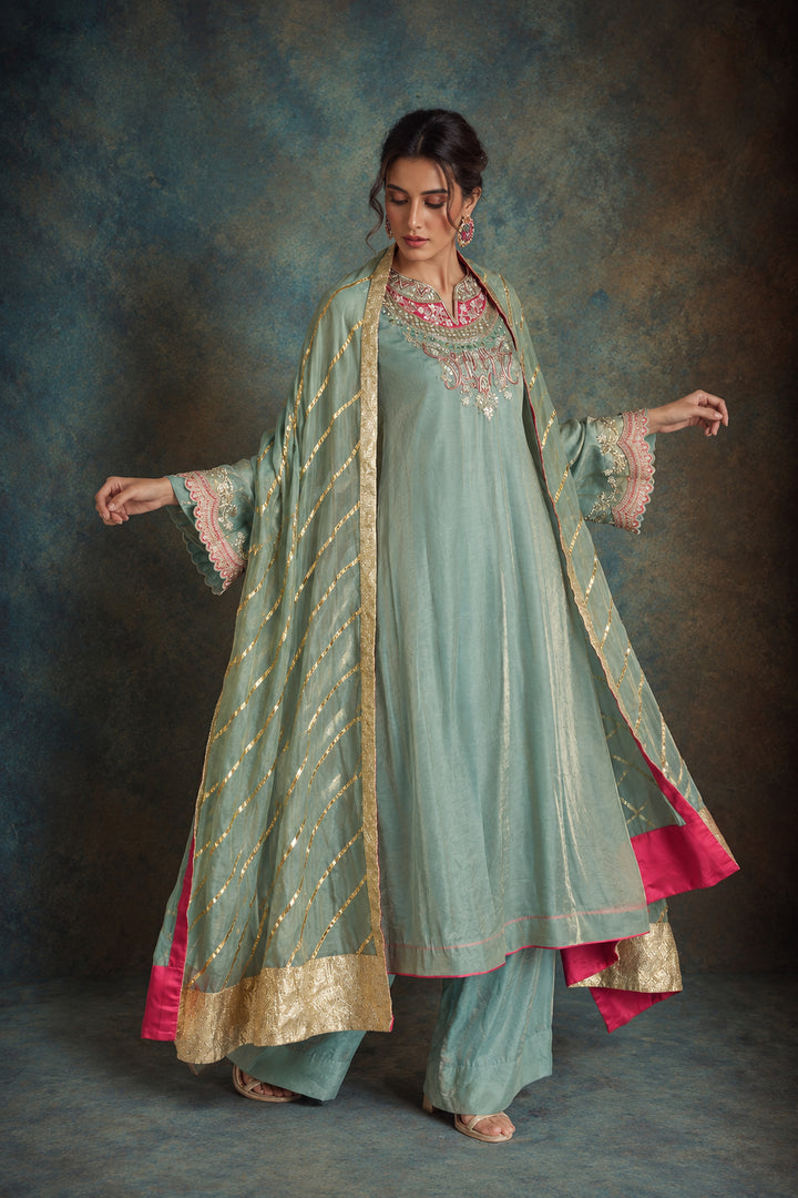 Sea Green Meadow Suit| AURAROZE