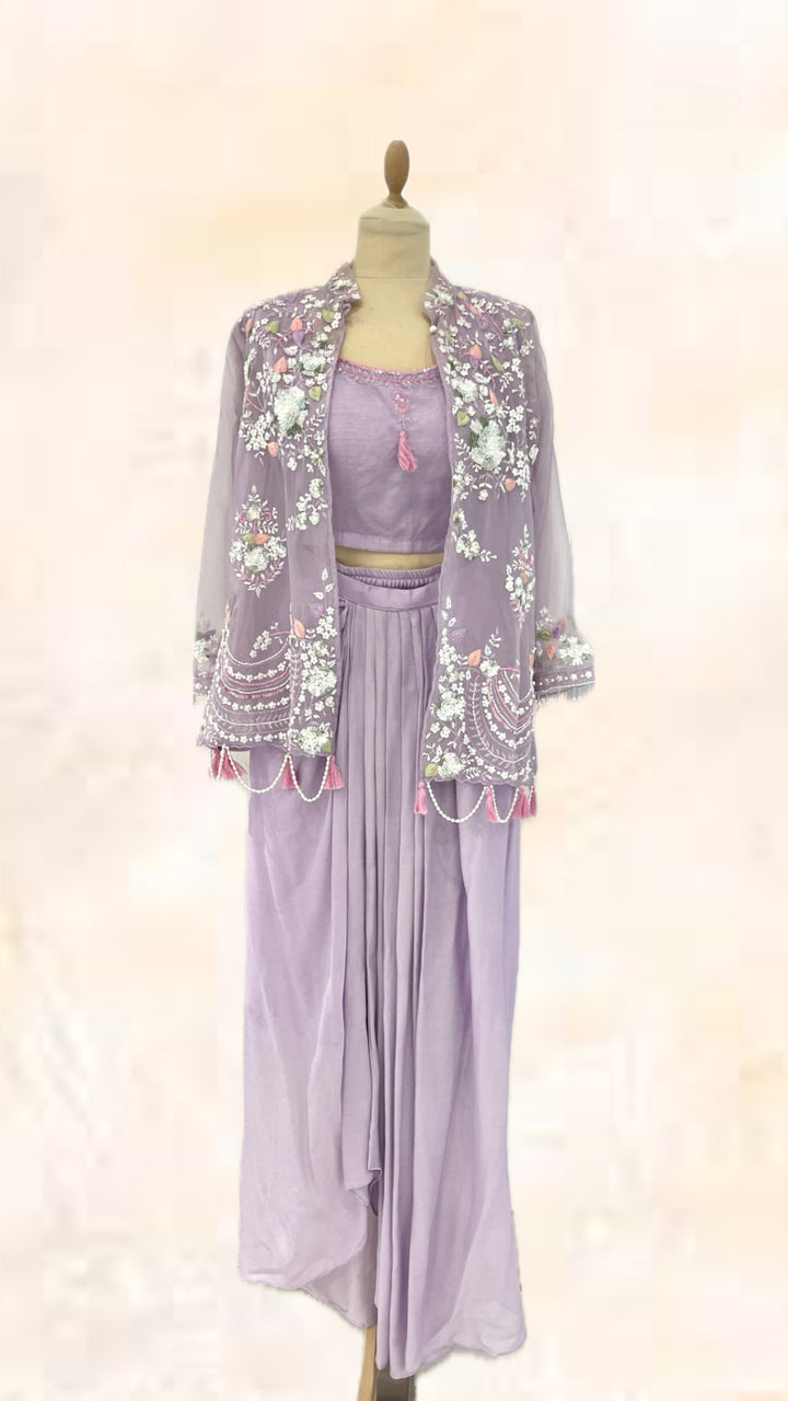 Cape Top and Drape Skirt Co-ord Set