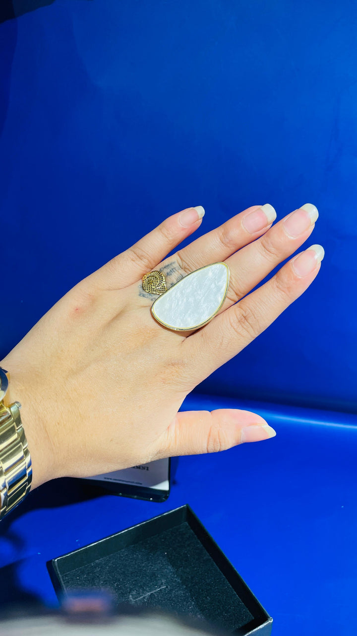 Anu Gold Enamel Ring |Inaayat by Divya Taimni