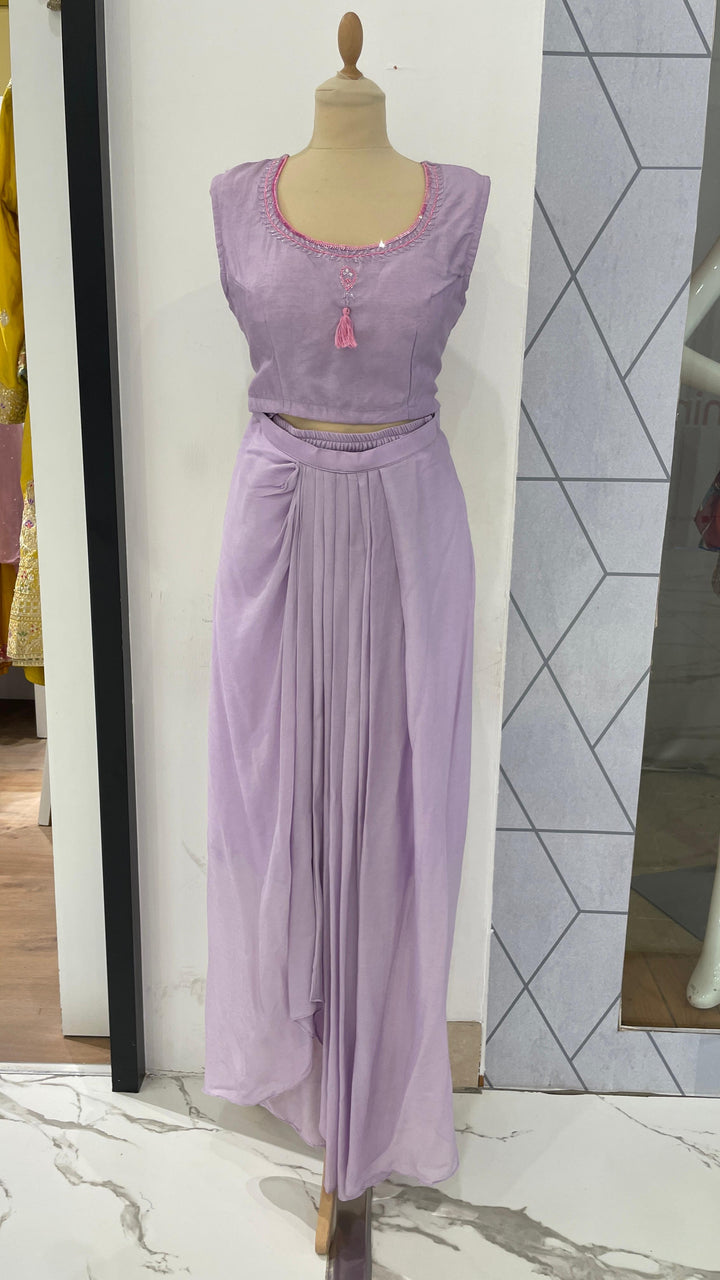 Cape Top and Drape Skirt Co-ord Set