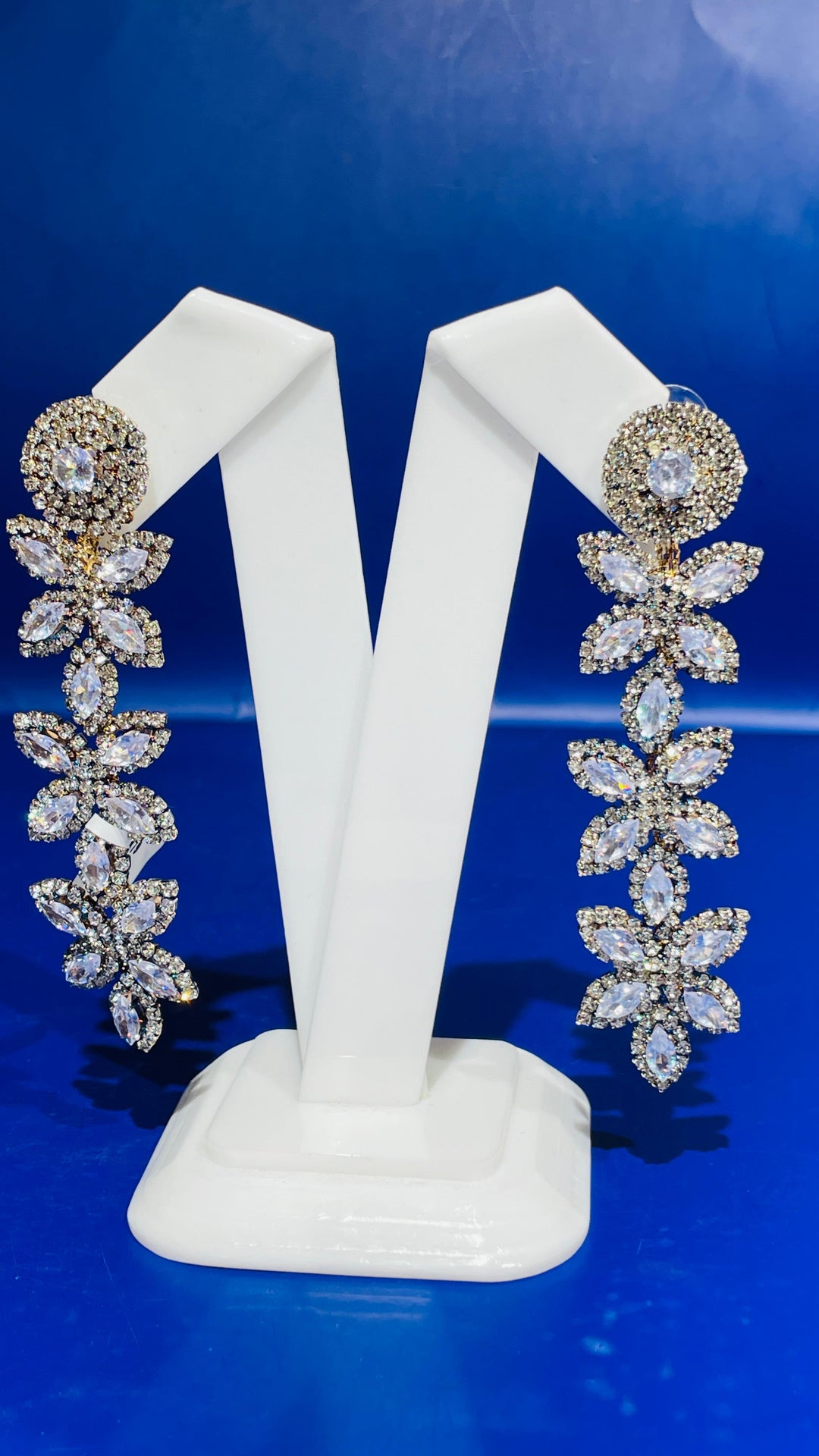 Rose Gold with Crystal Earring|Inaayat by Divya Taimni
