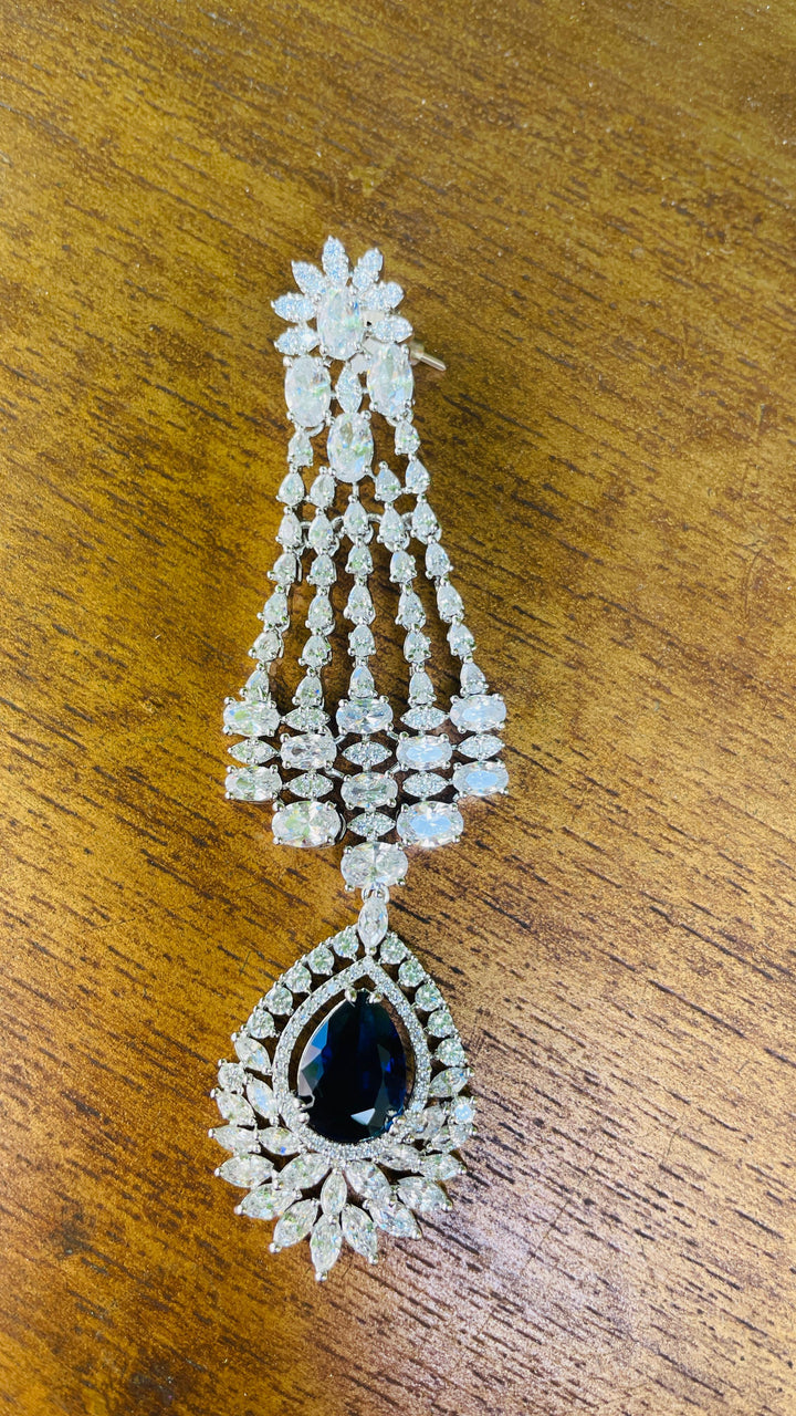 Silver with Blue Zircon Earring||Inaayat by Divya Taimni