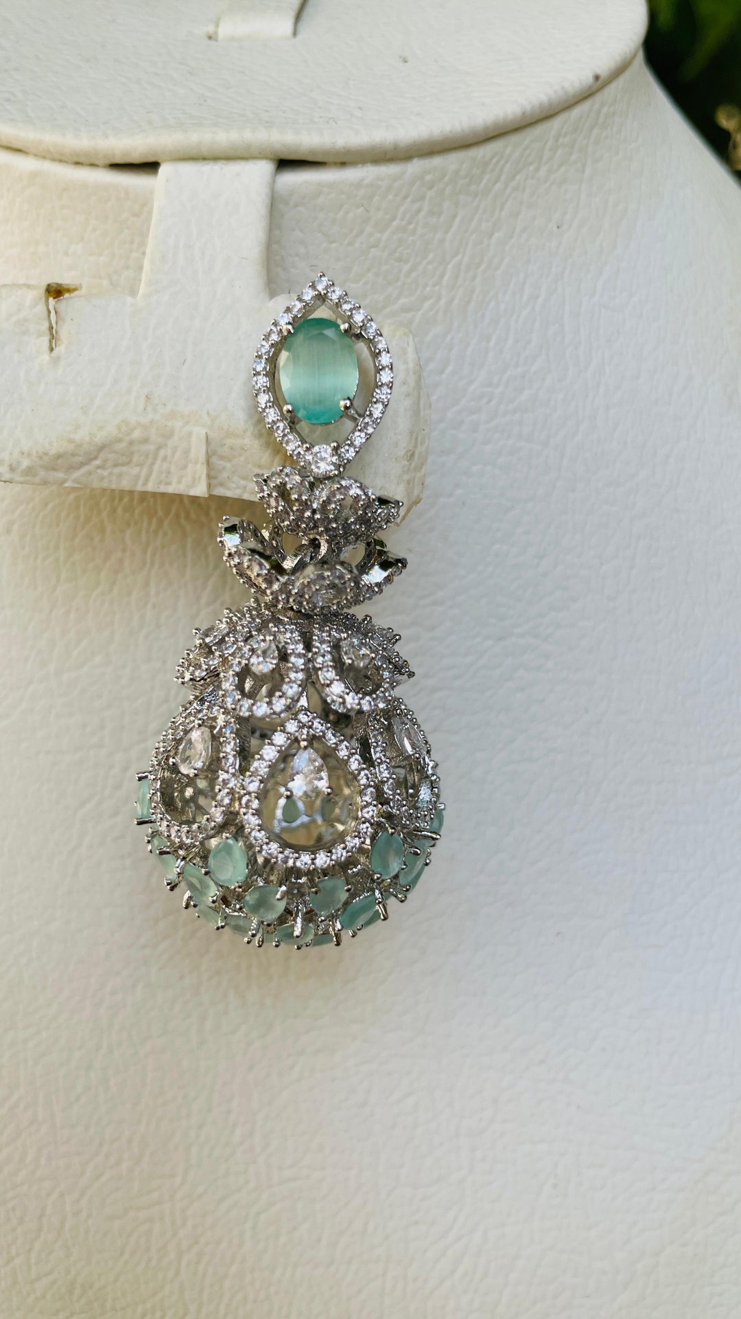 Gold with Zircon Earring |Inaayat by Divya Taimni