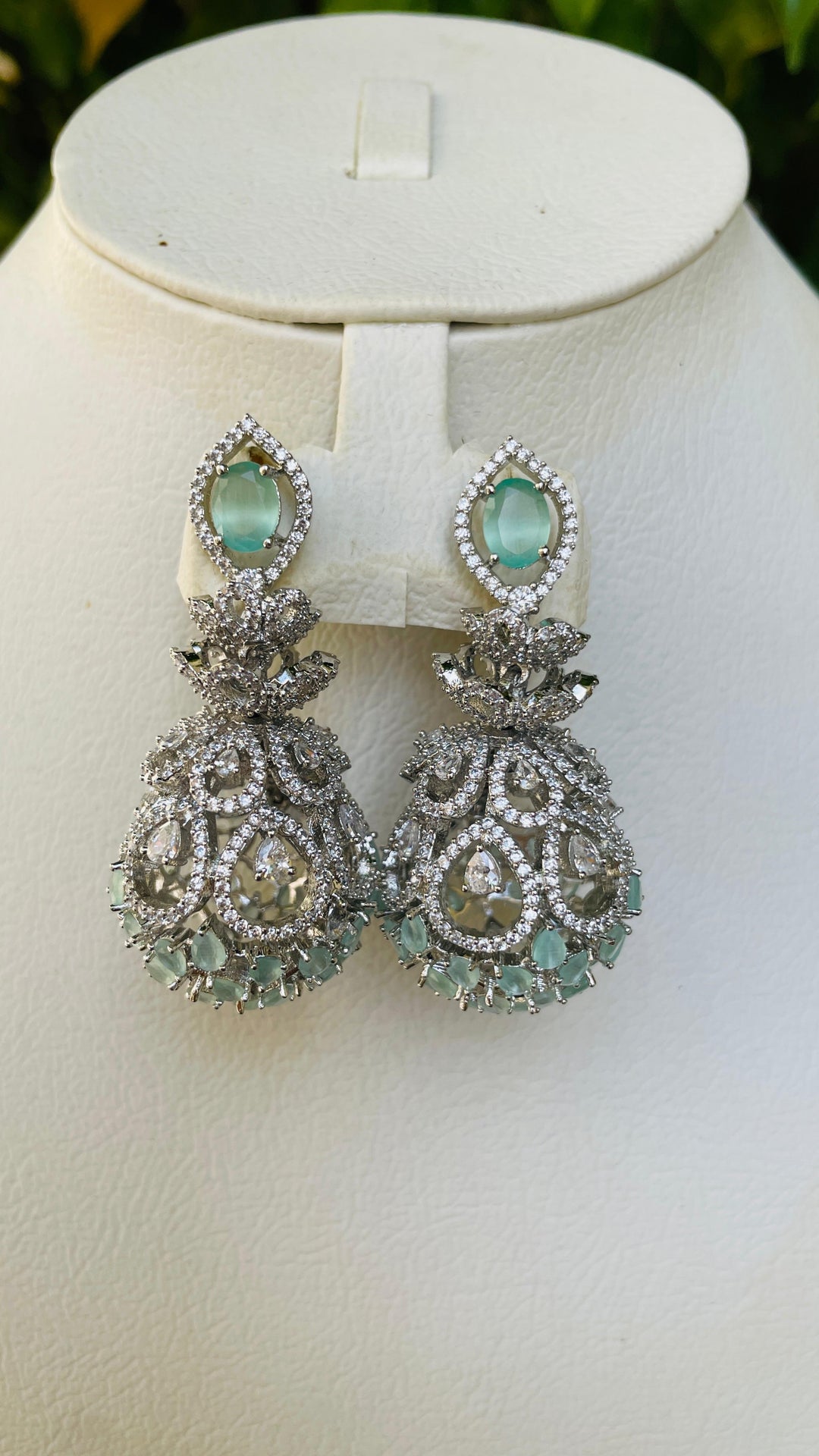 Gold with Zircon Earring |Inaayat by Divya Taimni