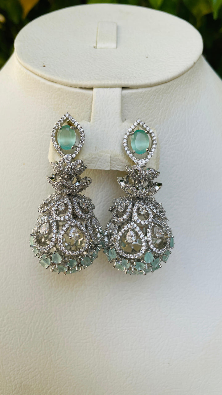 Gold with Zircon Earring |Inaayat by Divya Taimni