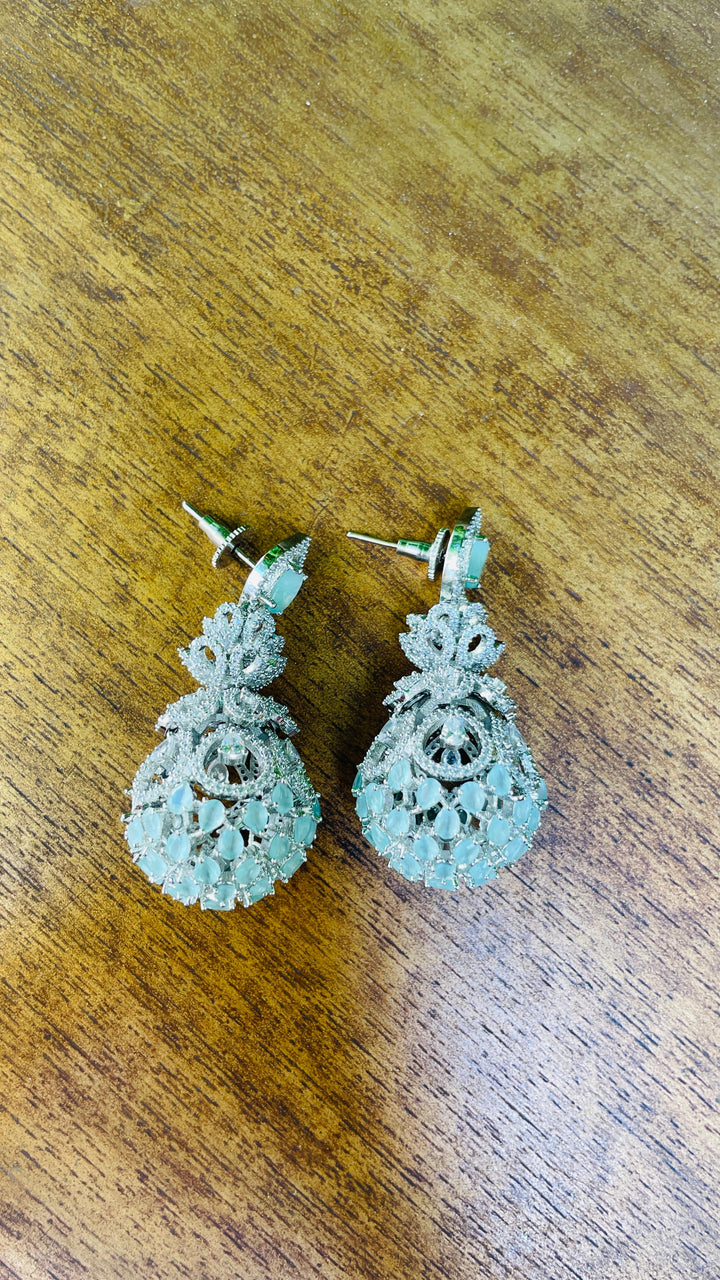 Gold with Zircon Earring |Inaayat by Divya Taimni