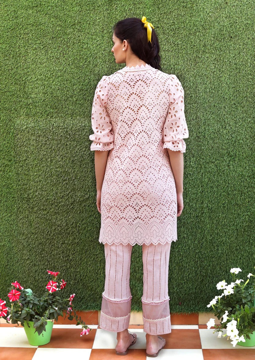 Saanvi Cutwork Kurta Set | The Bumble Bee