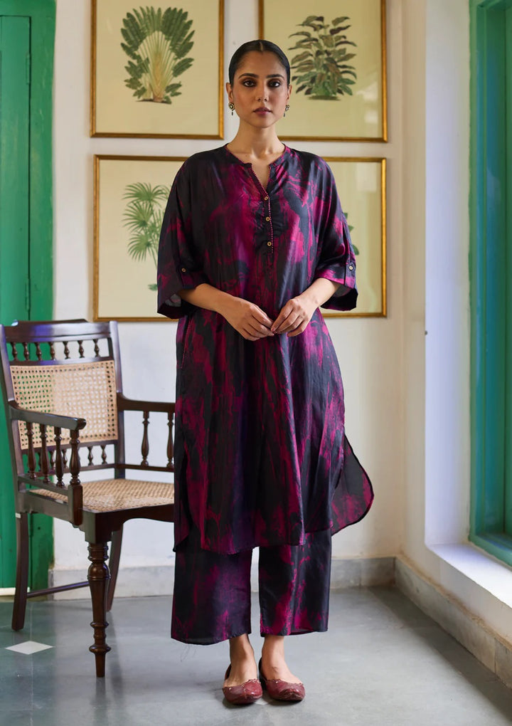 Midnight Black Marble Co-ord Set | Andaaz by Jyoti Dhawan