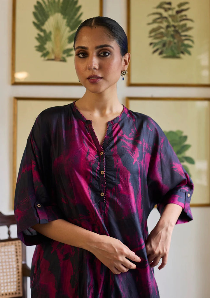 Midnight Black Marble Co-ord Set | Andaaz by Jyoti Dhawan