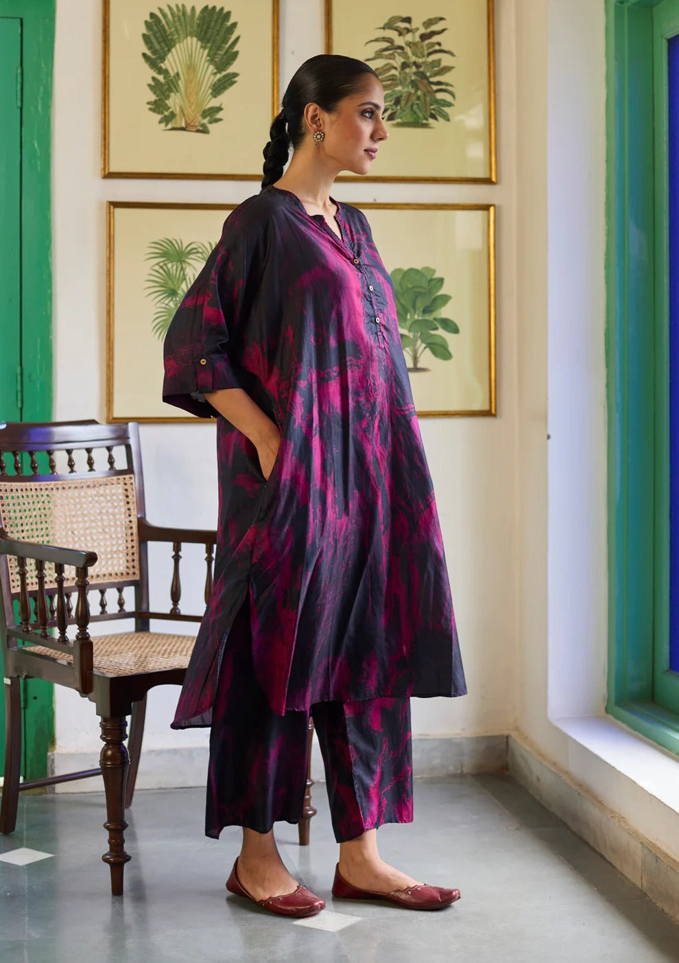 Midnight Black Marble Co-ord Set | Andaaz by Jyoti Dhawan