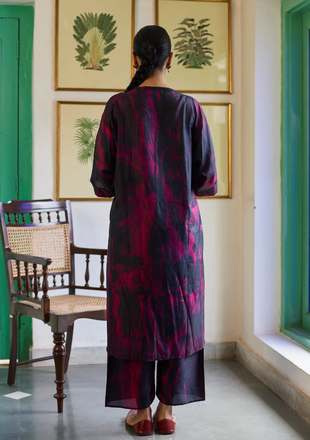Midnight Black Marble Co-ord Set | Andaaz by Jyoti Dhawan