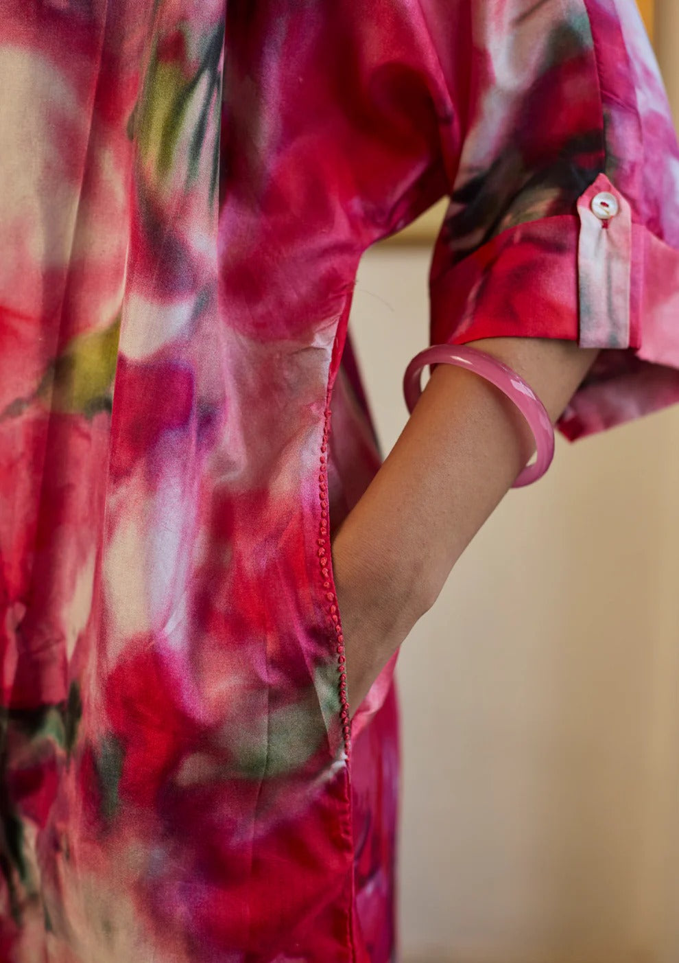 Fuchsia Bloom Co-ord Set | Andaaz by Jyoti Dhawan