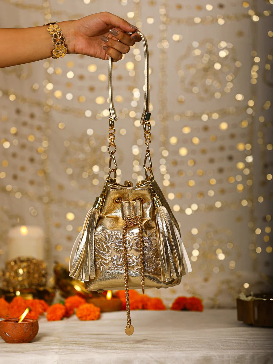 Nalin Drawstring Bag | 5 Elements by Radhika