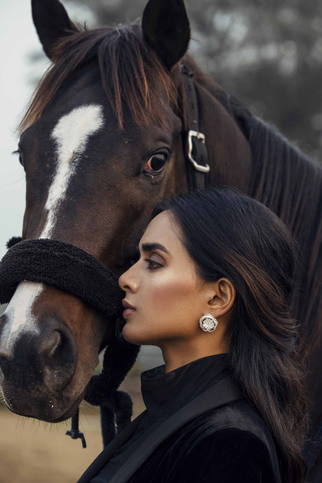Bloom Studs - Silver High  Finish | Astha Jagwani