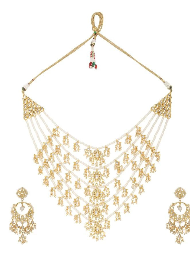 Satlada Necklace Set| Astha Jagwani
