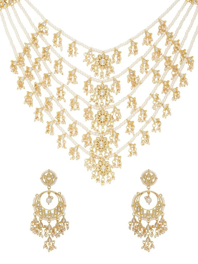 Satlada Necklace Set| Astha Jagwani