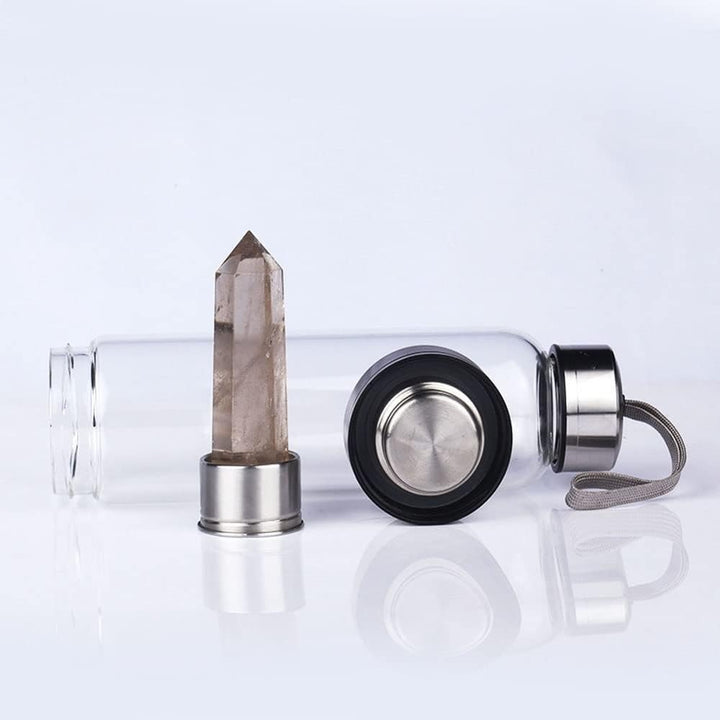 Rose Quarts Crystal Bottle | Feza Wellness