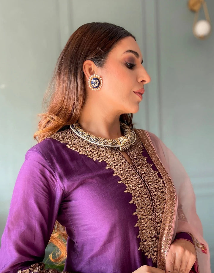 Blue Peacock Studs | Astha Jagwani