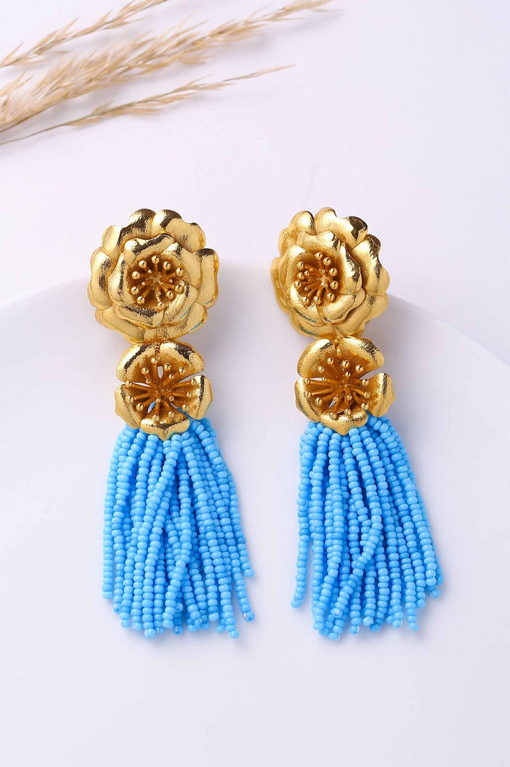 Mykonos Earrings - Phiroza Tassels | Astha Jagwani