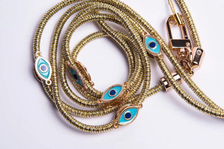Metalic Corded Crossbody Phone Lanyard - Gold |Natelzee