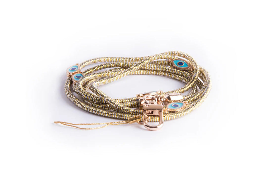 Metalic Corded Crossbody Phone Lanyard - Gold |Natelzee