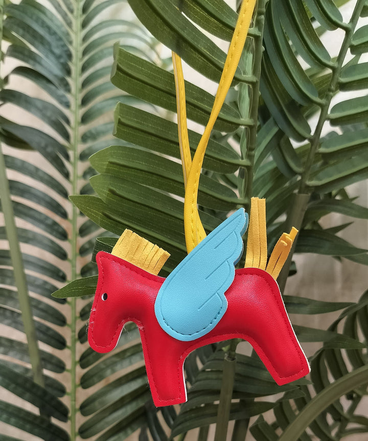 Beige Pegasus Bag Charm | House of Inaayat