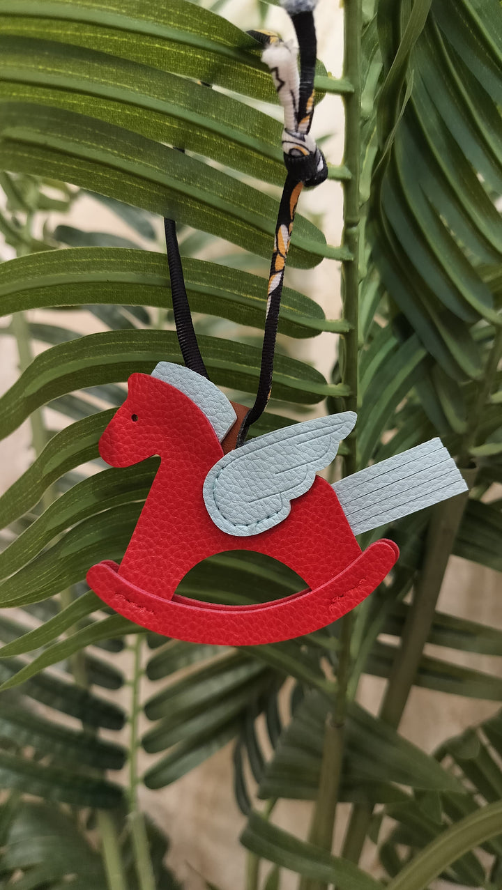 Red Rocking Horse Bag Charm | House of Inaayat
